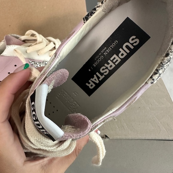Pink Leather Golden Goose Sneakers - Picture 3 of 8